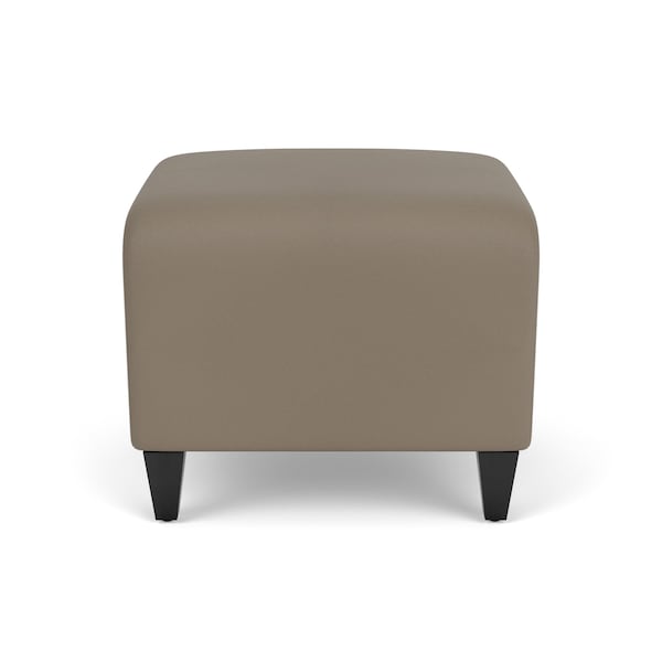 Lesro Siena Lounge Reception 1 Seat Bench, Black, MD Farro Upholstery SN1001 - main